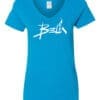 T-Shirt - Col en V.  Femme 100% coton – Image 7